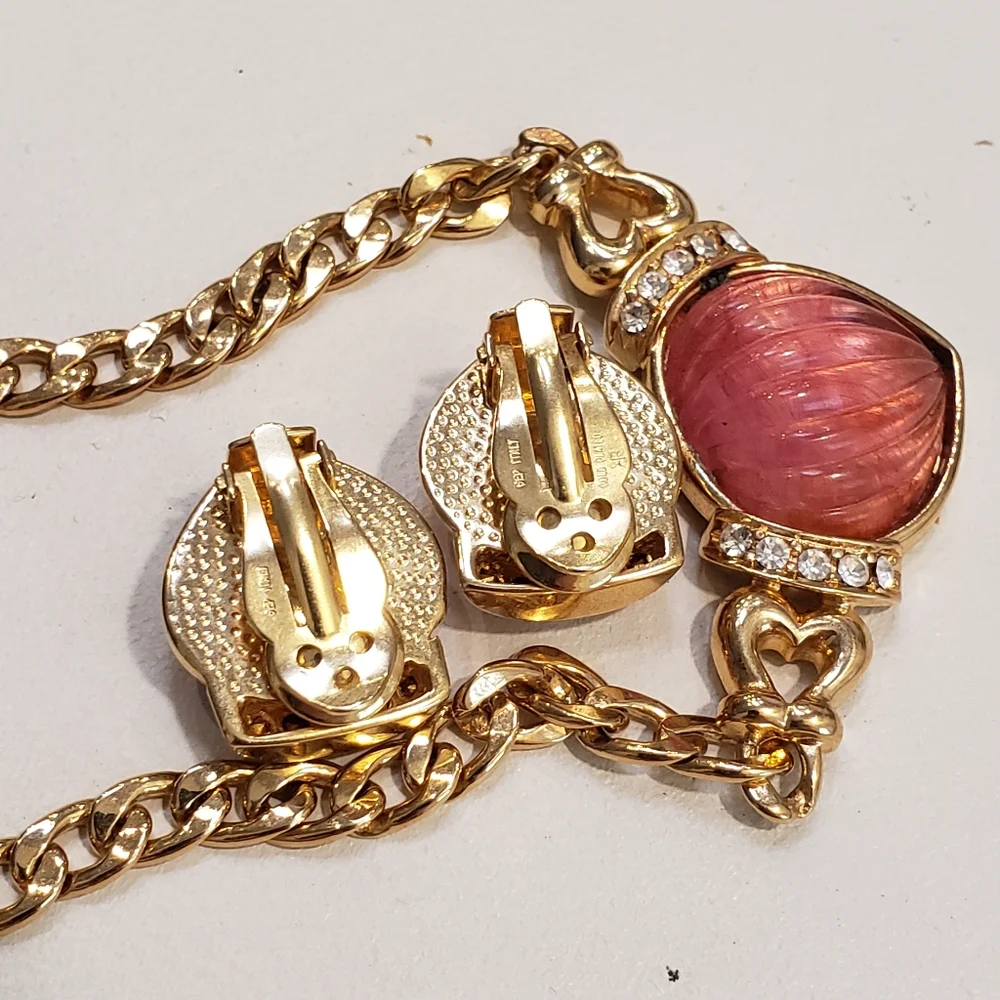 RENATA DI RENZO 16" necklace and clip earrings Set - Picture 3 of 7